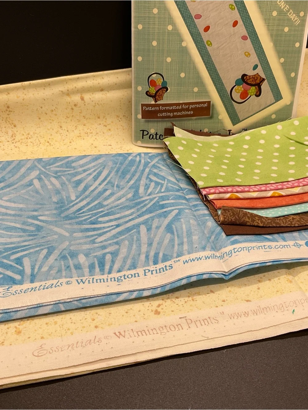 Bunny Basket Table runner Kit NEW Instructions Fabric Patch Abilities